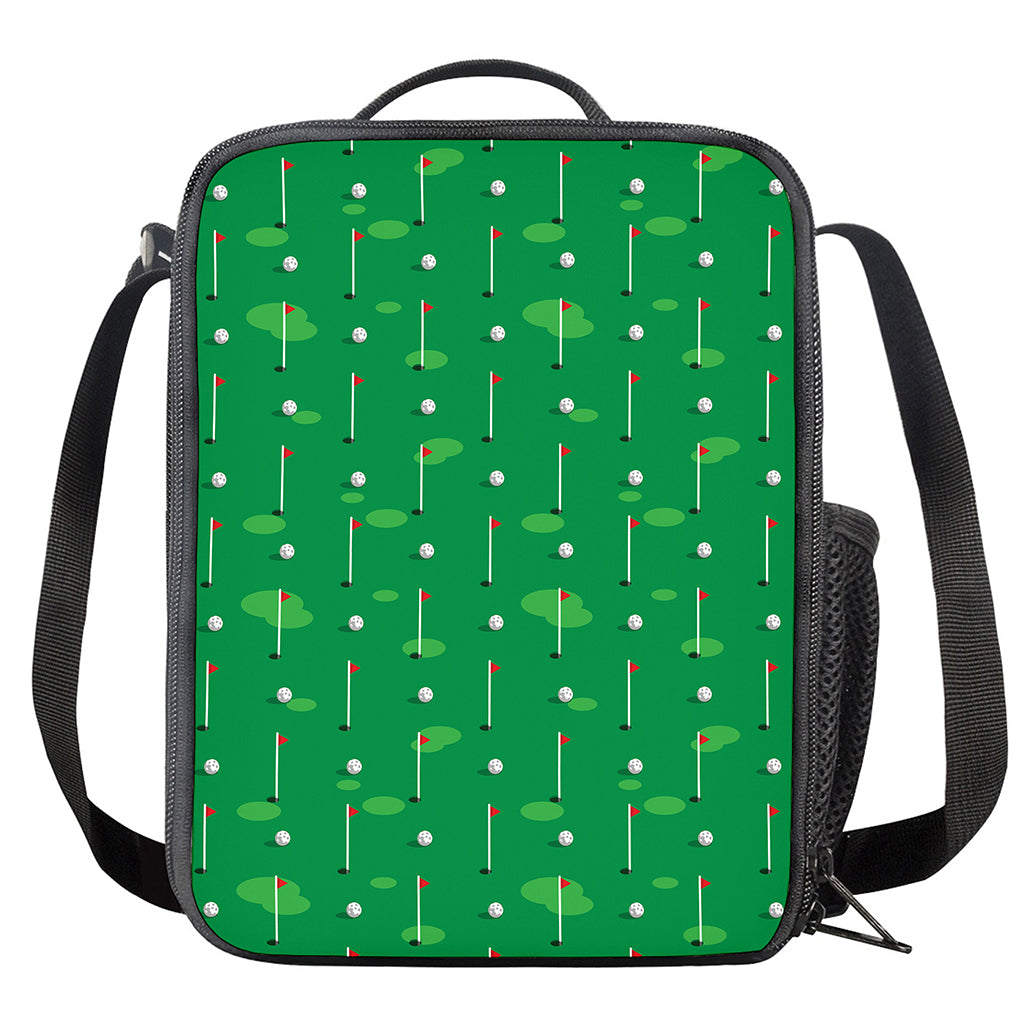 Golf Course Pattern Print Crossbody Lunch Bag