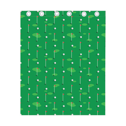 Golf Course Pattern Print Curtain