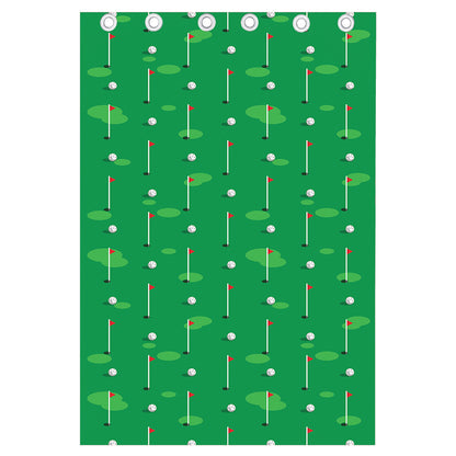Golf Course Pattern Print Curtain