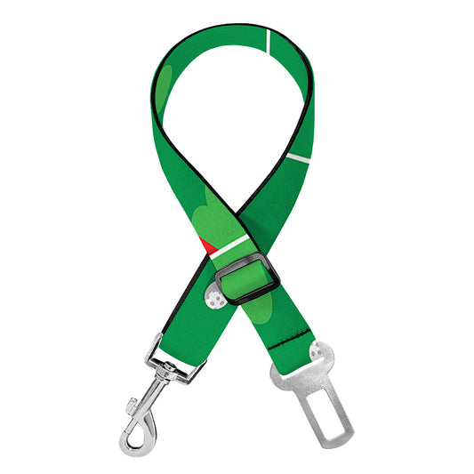 Golf Course Pattern Print Dog Seat Belt