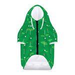 Golf Course Pattern Print Dog Zip Up Hoodie