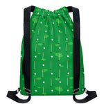 Golf Course Pattern Print Drawstring Backpack