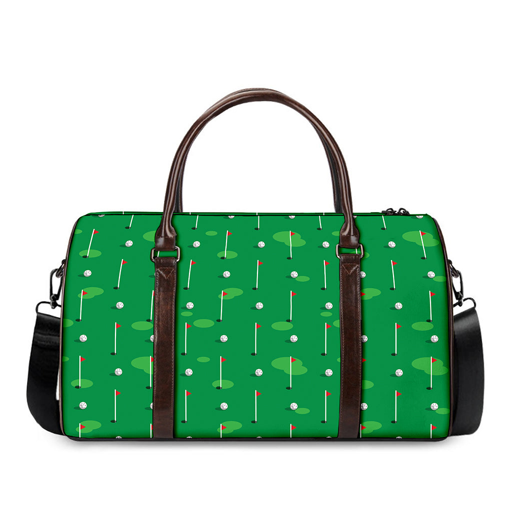 Golf Course Pattern Print Duffle Bag