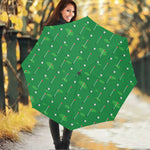 Golf Course Pattern Print Foldable Umbrella