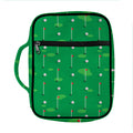 Golf Course Pattern Print Front Pocket Bible Bag