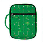 Golf Course Pattern Print Front Pocket Bible Bag