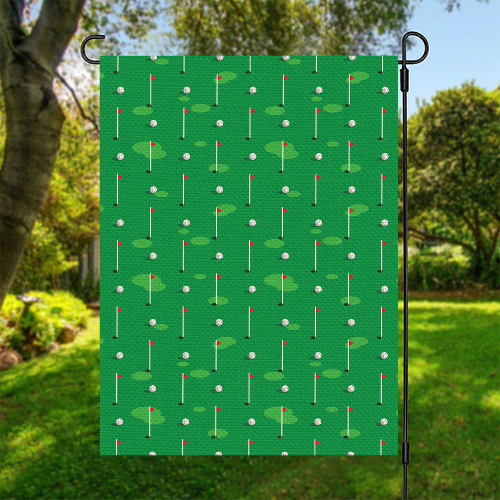 Golf Course Pattern Print Garden Flag