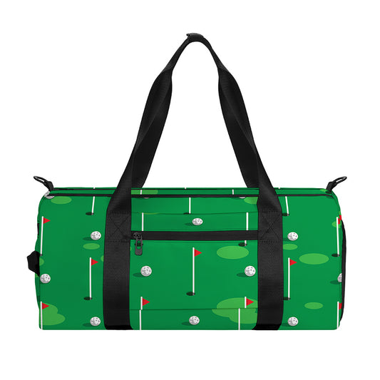 Golf Course Pattern Print Gym Bag