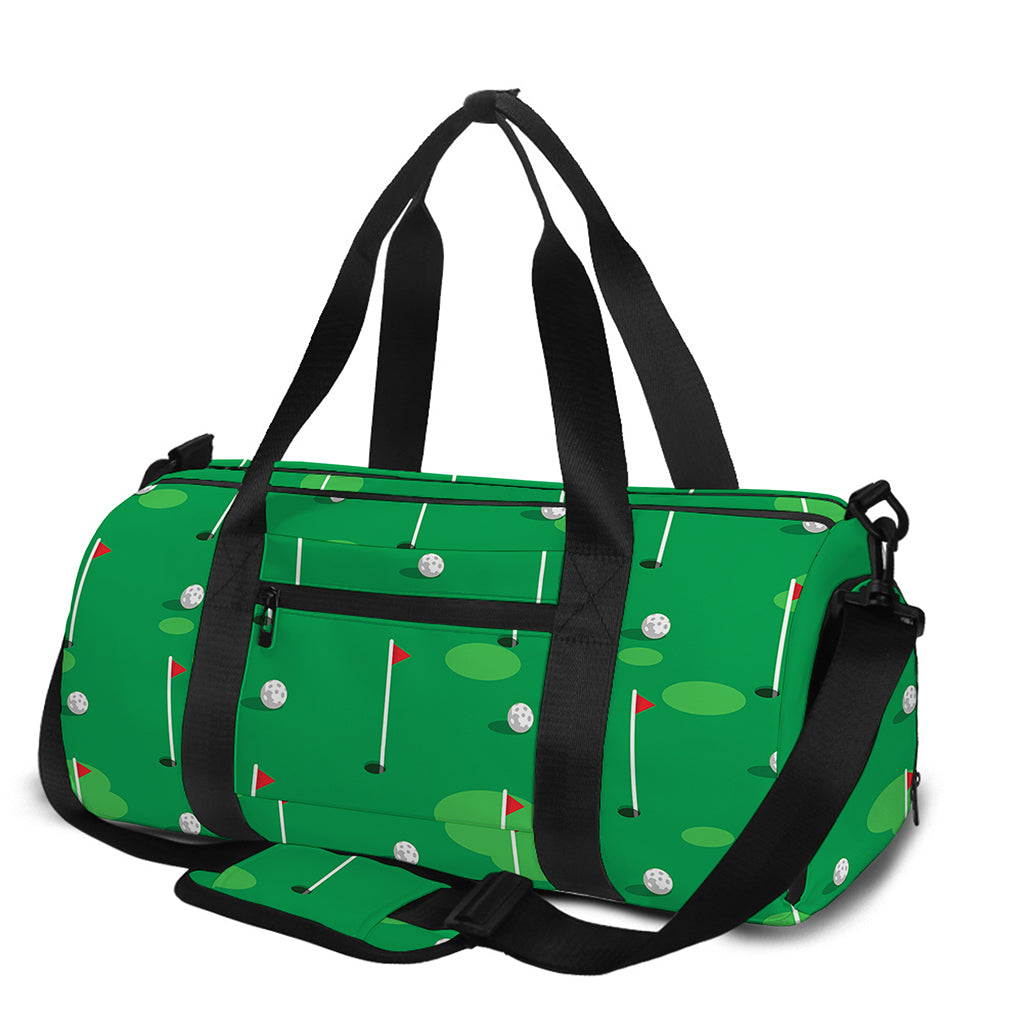 Golf Course Pattern Print Gym Bag