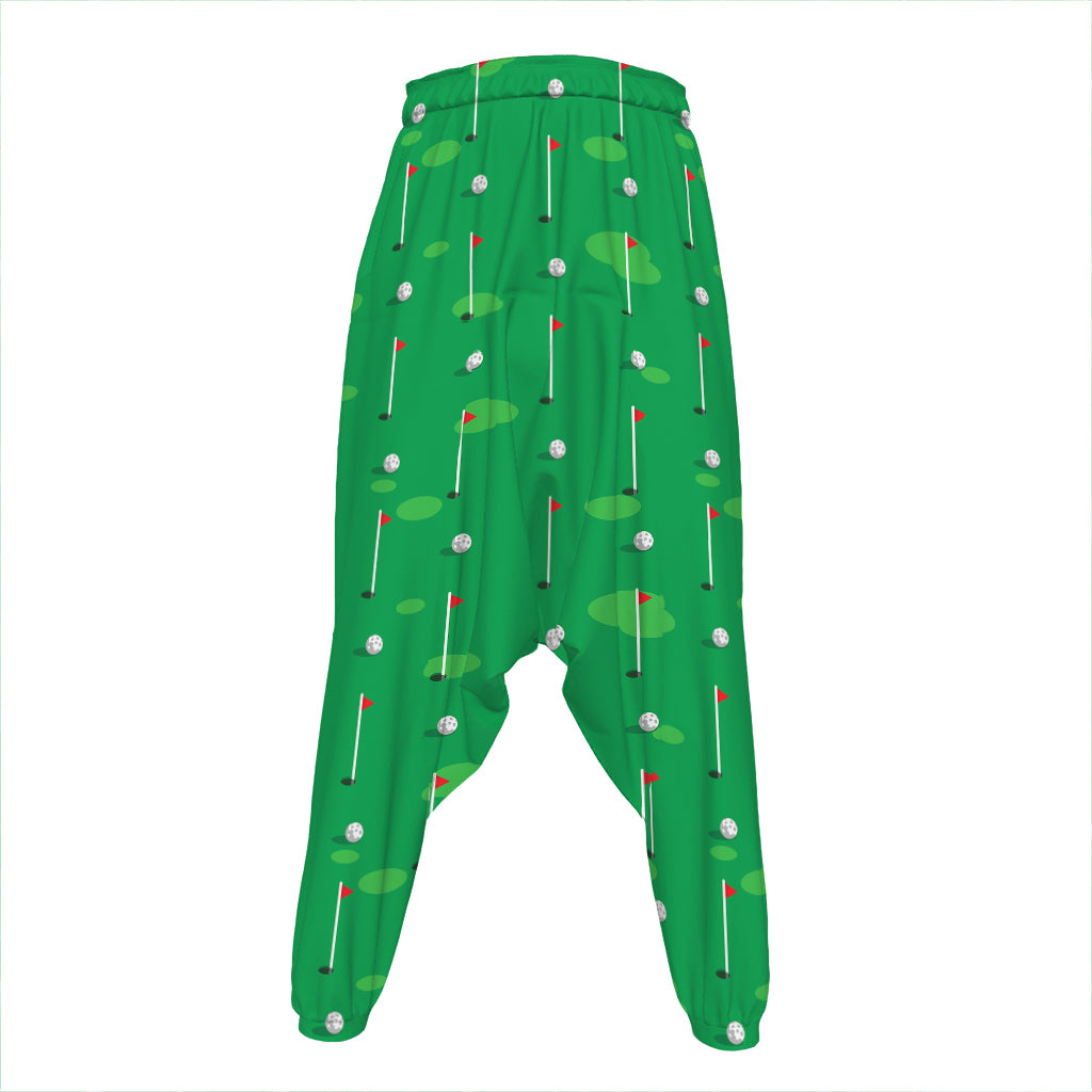 Golf Course Pattern Print Hammer Pants