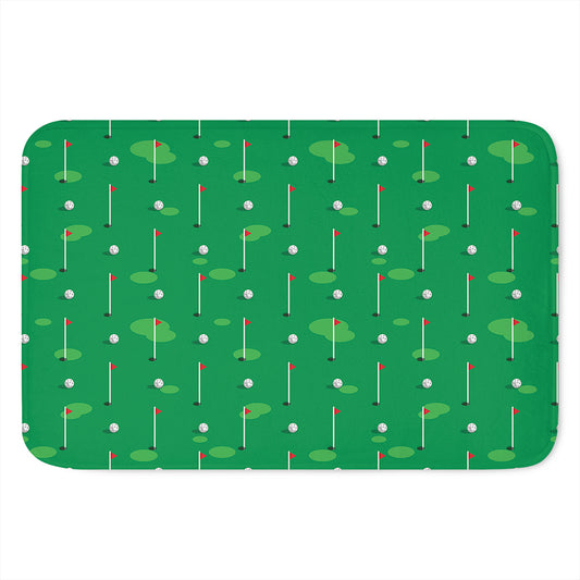 Golf Course Pattern Print Indoor Door Mat