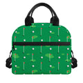 Golf Course Pattern Print Insulated Lunch Bag
