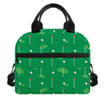 Golf Course Pattern Print Insulated Lunch Bag
