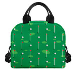 Golf Course Pattern Print Insulated Lunch Bag
