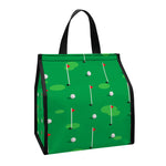 Golf Course Pattern Print Insulated Lunch Tote