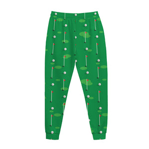 Golf Course Pattern Print Jogger Pants