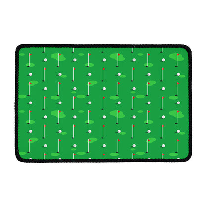 Golf Course Pattern Print Kitchen Mat