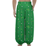 Golf Course Pattern Print Lantern Pants