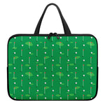 Golf Course Pattern Print Laptop Sleeve With Handle