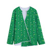 Golf Course Pattern Print Long Sleeve Short Coat