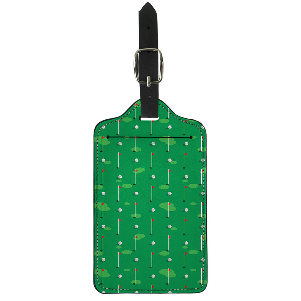 Golf Course Pattern Print Luggage Tag