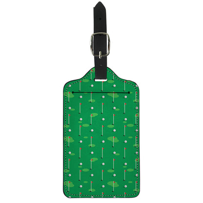 Golf Course Pattern Print Luggage Tag