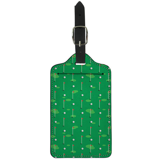 Golf Course Pattern Print Luggage Tag