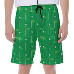 Golf Course Pattern Print Men's Beach Shorts