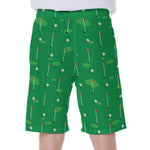 Golf Course Pattern Print Men's Beach Shorts
