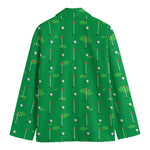 Golf Course Pattern Print Men's Blazer