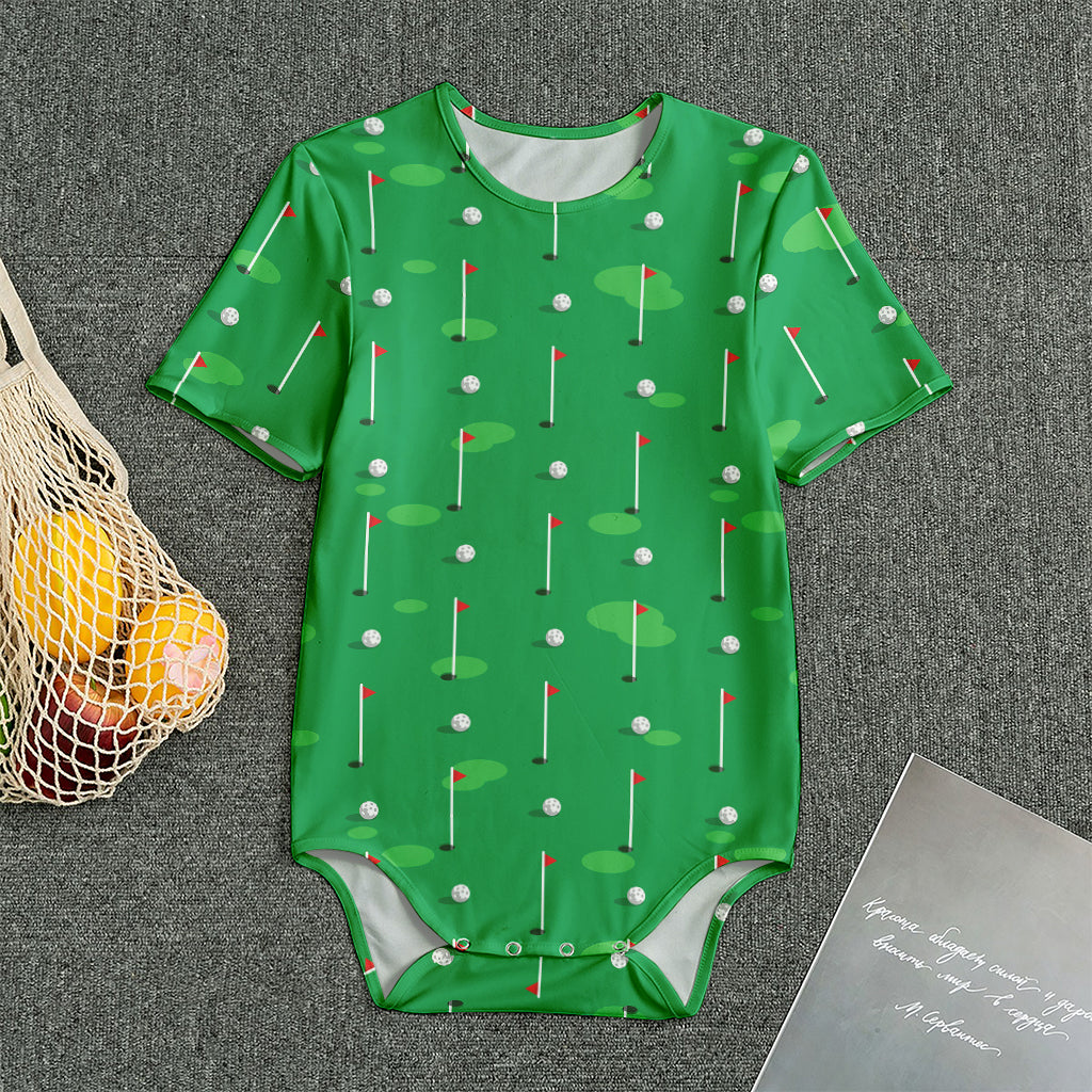 Golf Course Pattern Print Men's Bodysuit