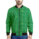 Golf Course Pattern Print Men's Bomber Jacket