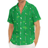 Golf Course Pattern Print Men's Deep V-Neck Shirt