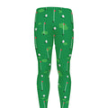 Golf Course Pattern Print Men's Leggings