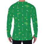 Golf Course Pattern Print Men's Long Sleeve T-Shirt