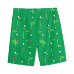 Golf Course Pattern Print Men's Sports Shorts