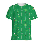 Golf Course Pattern Print Men's Sports T-Shirt