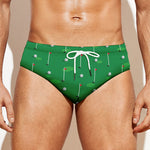 Golf Course Pattern Print Men's Swim Briefs