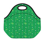 Golf Course Pattern Print Neoprene Lunch Bag