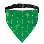 Golf Course Pattern Print Over The Collar Dog Bandana