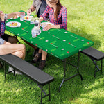 Golf Course Pattern Print Picnic Table Cover