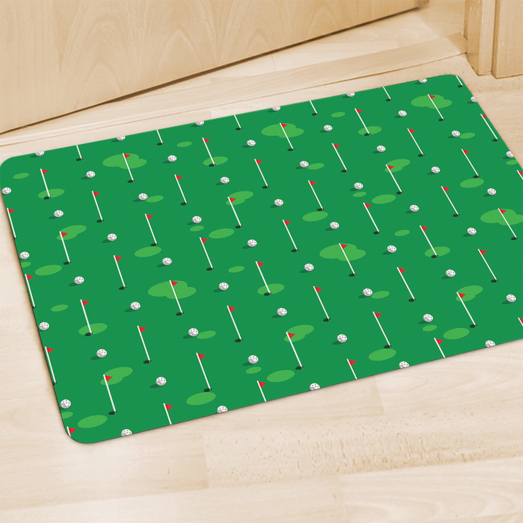Golf Course Pattern Print Polyester Doormat