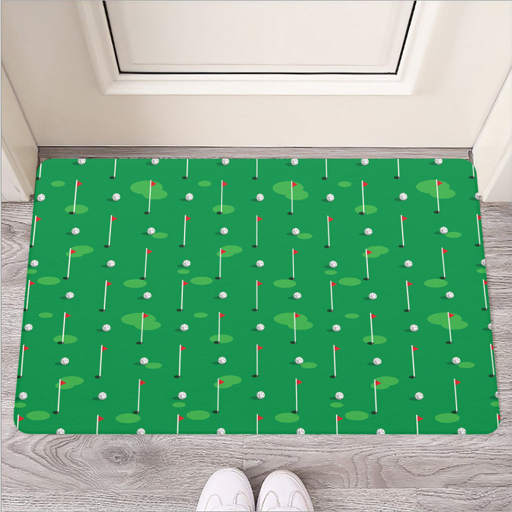 Golf Course Pattern Print Rubber Doormat