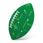 Golf Course Pattern Print Rugby Ball