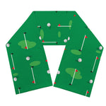 Golf Course Pattern Print Scarf