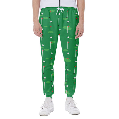 Golf Course Pattern Print Scuba Joggers