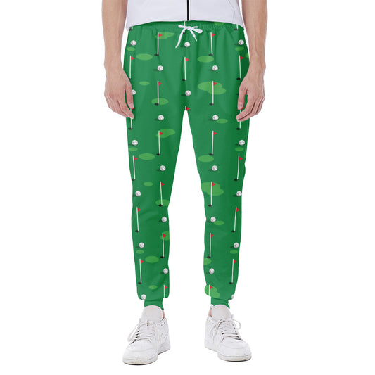 Golf Course Pattern Print Scuba Joggers