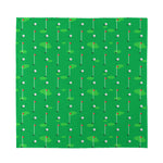 Golf Course Pattern Print Silk Bandana