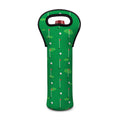 Golf Course Pattern Print Single Neoprene Wine Tote