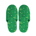 Golf Course Pattern Print Slippers